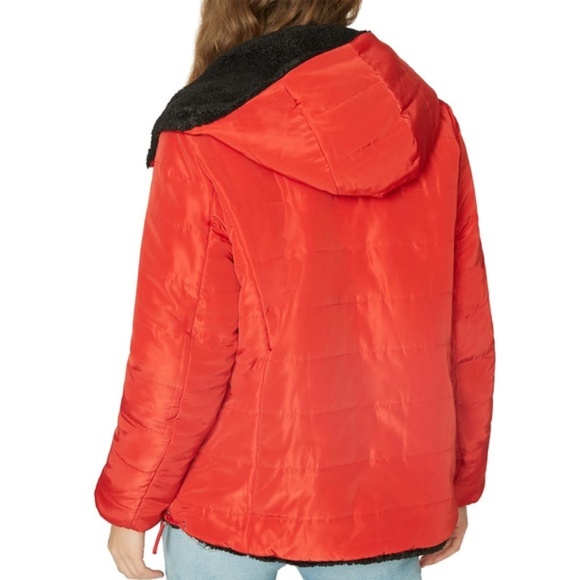 NWT SANCTUARY Reversible Sherpa Puffer Jacket Coat - Picture 2 of 6